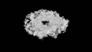 [remade] hurricane-like cloud from the n-body simulation
