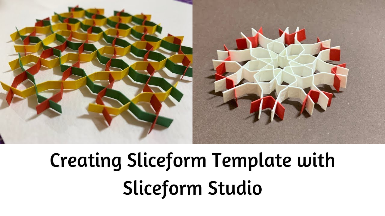 Creating Sliceform Template Using Sliceform Studio Paper Weaving
