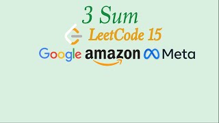 3 Sum - Blind75 - LeetCode 15 - Python