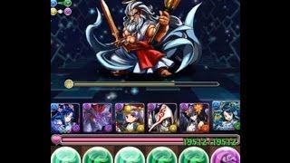 パズドラ【ゼウス降臨！超地獄級】闇青龍×木青龍・カリンPT　ノーコン！攻略