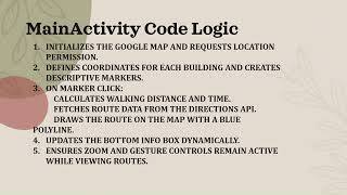 CUCampus Navigation App | Android Studio Project (Kotlin + Google Maps)