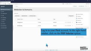 How to increase or decrease PHP Memory Limit via CloudLinux Selector in Plesk Happy Camper Web Hos
