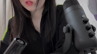 【ASMR】ぽんこつ女の囁き雑談 tapping trigger