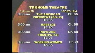 30 Minutes of Sneak Prevue/Action PPV Previews from TKR Cable Louisville KY June 15 1996