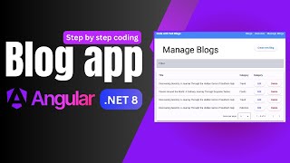Dynamic Blog App Project using Angular & DotNet Core Api