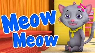 Meow Meow Billi Karti | Meow Meow Poem In Hindi | म्याऊँ म्याऊँ  | Super Kids Network India