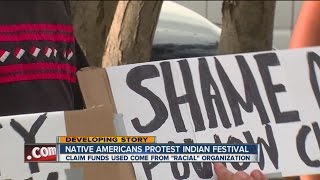 Native Americans Protest Indian Festival