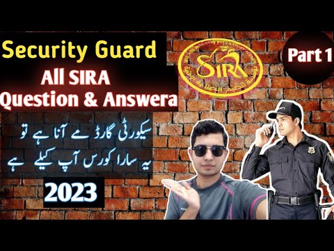 Sira Dubai Written Test Question & Answers | Security Guard Course Part ...