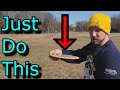 How To Throw FLAT In Disc Golf - Nose Angle