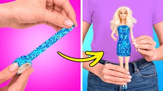 Easy DIY Doll Clothes And Makeup 💖 Cute Doll Hacks