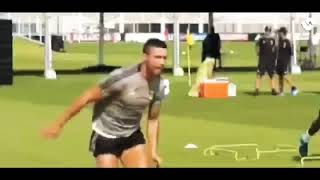 Cristiano Ronaldo third training and feints, goals in training at Juventus