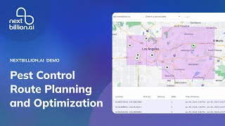 Pest Control Route Planning Demo | NextBillion.ai