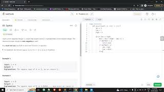 Leetcode: Sqrt(x) | Python 3