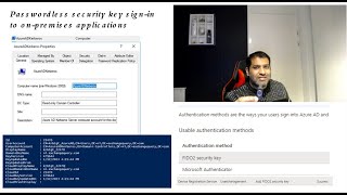 Extending passwordless authentication to OnPremise Applications via Azure
