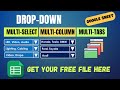 Create Multiple Selection dropdown in Google Sheets