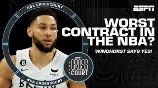 Ben Simmons’ contract is the WORST in the NBA right now! - Brian Windhorst | NBA Crosscourt