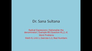 Applications of Real Numbers in Daily Life |PPSC| FPSC| Basic Math| Exercise 1.3| Math-9| Unit-1|