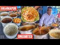 40₹/- Unlimited | Brahmapur Kalia Bhai Tiffin | Puri Upma & Curry Chutney | Street Food