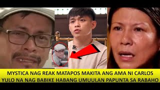 MYSTICA NAG REAK MATAPOS MAKITA ANG AMA NI CARLOS YULO NA NAG BABIKE HABANG UMUULAN PA TRABAHO?!