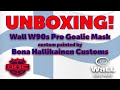 UNBOXING! - Custom Painted WALL Masks W90s Pro Goalie Mask by Bona Hallikainen Customs - Finland