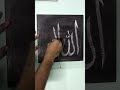 Allah u Akbar Calligraphy with #chalk #arabicart #islamicarabiccalligraphy #short #video