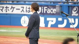 【2021.06.05】引退セレモニーの動画を見つめる石川雄洋