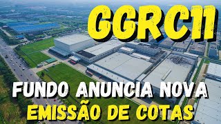 #GGRC11: COM TAXAS BAIXAS, FUNDO ANÚNCIA NOVA EMISSÃO