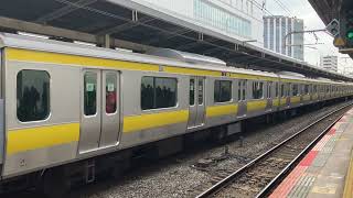 (JB)JR東日本中央総武線E231系500番台A542編成各駅停車千葉JB39行⇔JB31船橋駅到着！