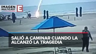 Muere mujer en Colombia al caerle un rayo cuando paseaba en playa de Cartagena