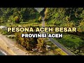 Kota Jantho/Kabupaten Aceh besar 2022 (Drone View) perbandingan infrastruktur dan skyline