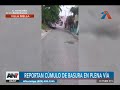 reportan cúmulo de basura en plena vía pública