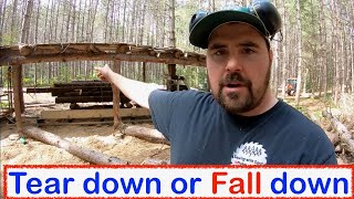 Building a Sawmill Shelter without a Foundation | Sawmill Shed Build - Episode 1