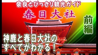 【春日大社】春日大社編1/2 芝居の起源は春日大社 藤原氏の権力の象徴   奈良観光：鹿の魅力 春日大社のすべてがわかる バーチャル奈良観光 奈良修学旅行 奈良とびっきり観光ガイド春日大社【奈良観光】