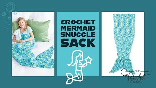 Easy Crochet Mermaid Tail Blanket | The Crochet Crowd