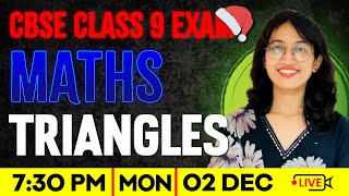 Class 9 Maths | Triangles | Full Chapter | Exam Winner