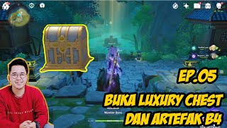 Berburu luxury chest dan artefak B4 di liyue | GENSHIN IMPACT MOBILE INDONESIA