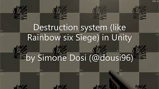 Prototype destruction system (like Rainbow six Siege) in Unity