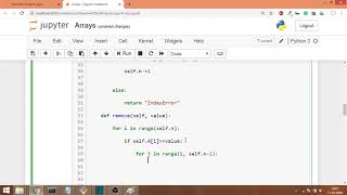 Dynamic Array implementation in Python Part 7 | Deletion by value