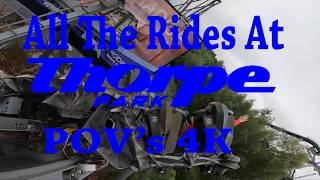 All The Rides At Thorpe Park 2024 4K POV’S