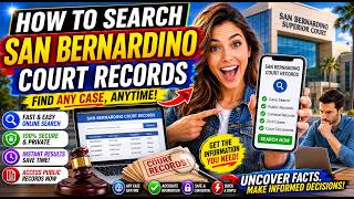 How to search San Bernardino court records