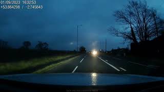 Shocking video shows driver narrowly avoiding catastrophe as unseen woman steps into 50mph traffic