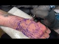 LIVE TATTOO: BEAR HAND 🐻