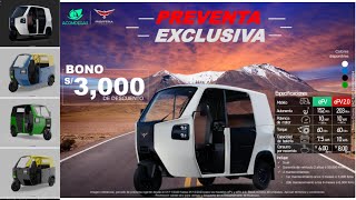 THIS IS THE PRICE OF THE MONTRA ELECTRIC MOTOTAXI, 205 KM OF AUTONOMY