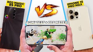 Redmagic 8S Pro vs iPhone 15 Pro Max Comparison 🔥 90 FPS King? Overheat & Battery Drain Test 🤐