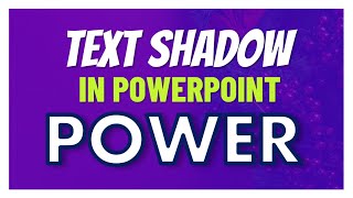 HOW TO ADD TEXT SHADOW IN POWERPOINT ✨ | STEP-BY-STEP TUTORIAL FOR STUNNING SLIDES 🖥️🎨