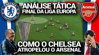 Como o Chelsea Atropelou o Arsenal - Análise Tática Final Liga Europa 2018/2019