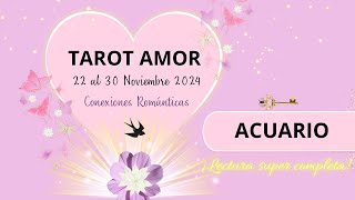 🌸ACUARIO| Un poquito celoso, pero no lo dirá 😮 TAROT AMOR NOVIEMBRE 2024