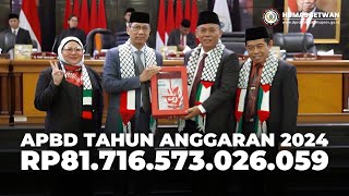 Tok, DPRD DKI Jakarta Sahkan APBD Tahun 2024 Rp81,71 Triliun