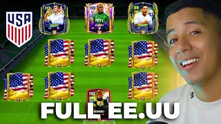 Creamos el MEJOR EQUIPO de FULL ESTADOS UNIDOS en FC Mobile 25