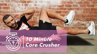 10 Minute No-Equipment Core Crusher With Donald Romain | #GUESSActive